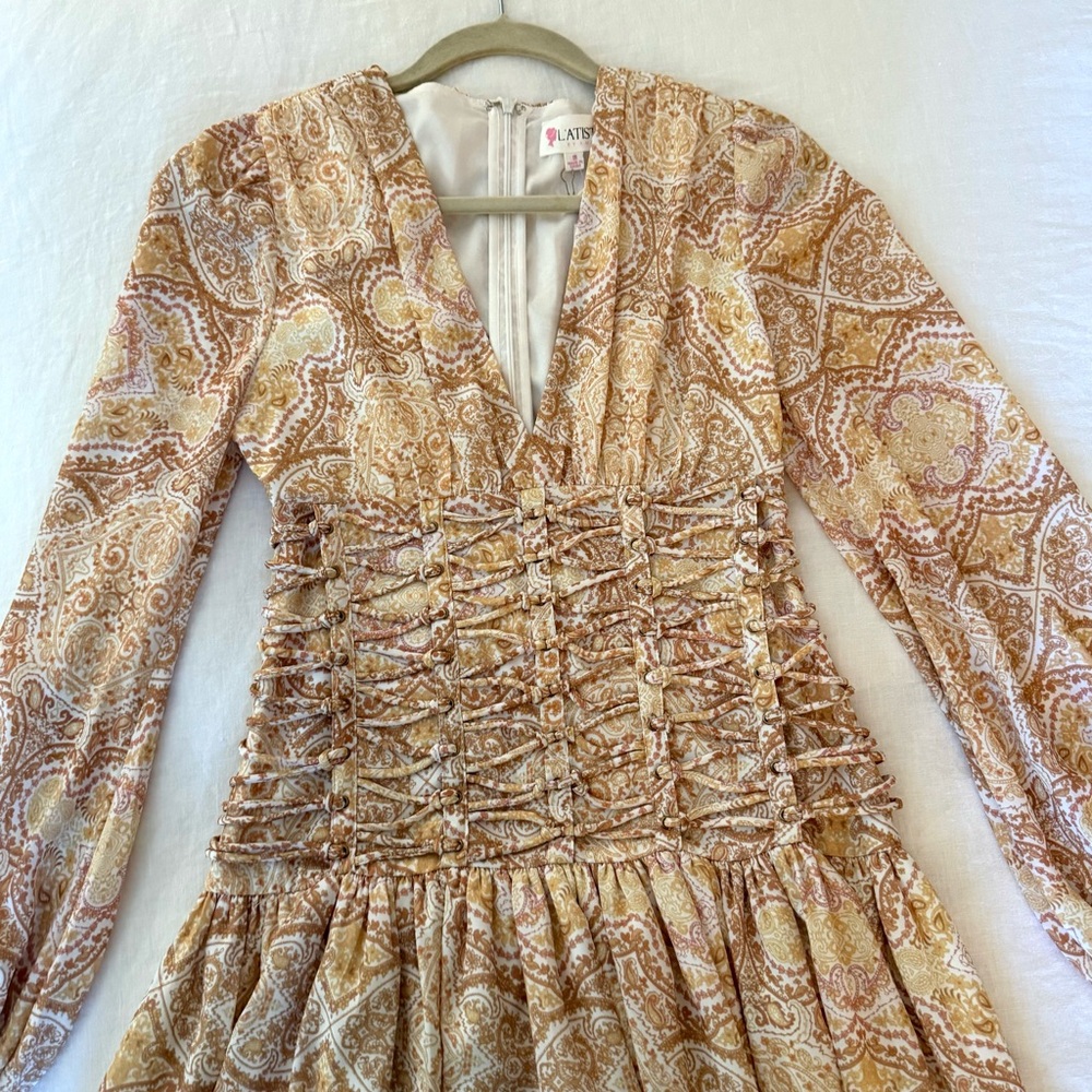 L’ATISTE Boho Long Sleeve Dress